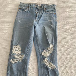 Agolde Ripped Blue Jeans Size 24